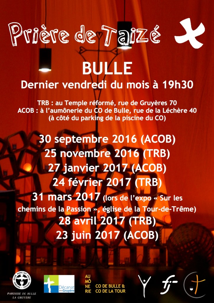 Prière de Taizé BULLE 2016